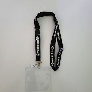 Volcom Black One Size Lanyard & Vaccine Card Holde